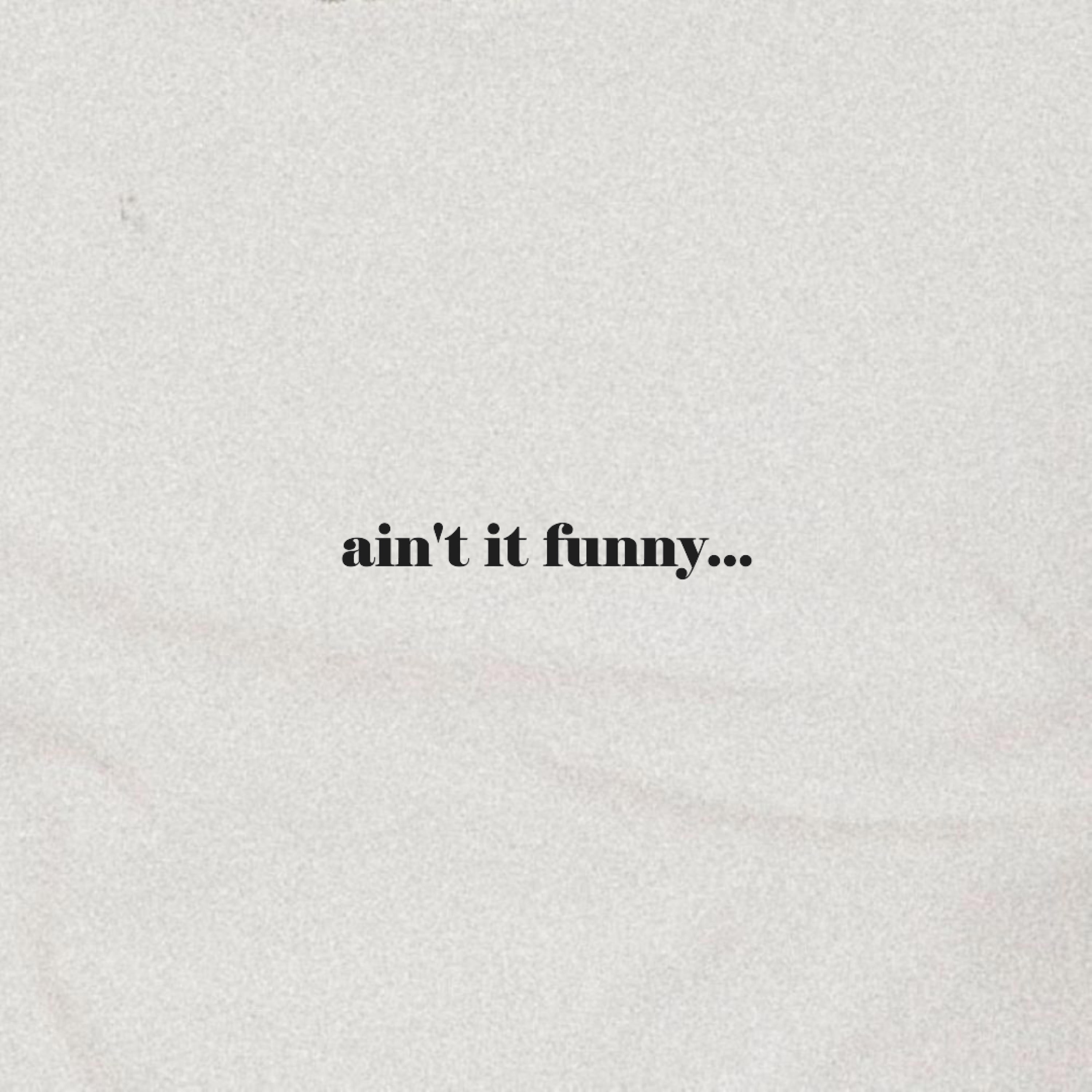 ain't it funny - Single