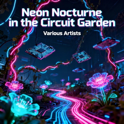 Neon Nocturne in the Circuit Garden