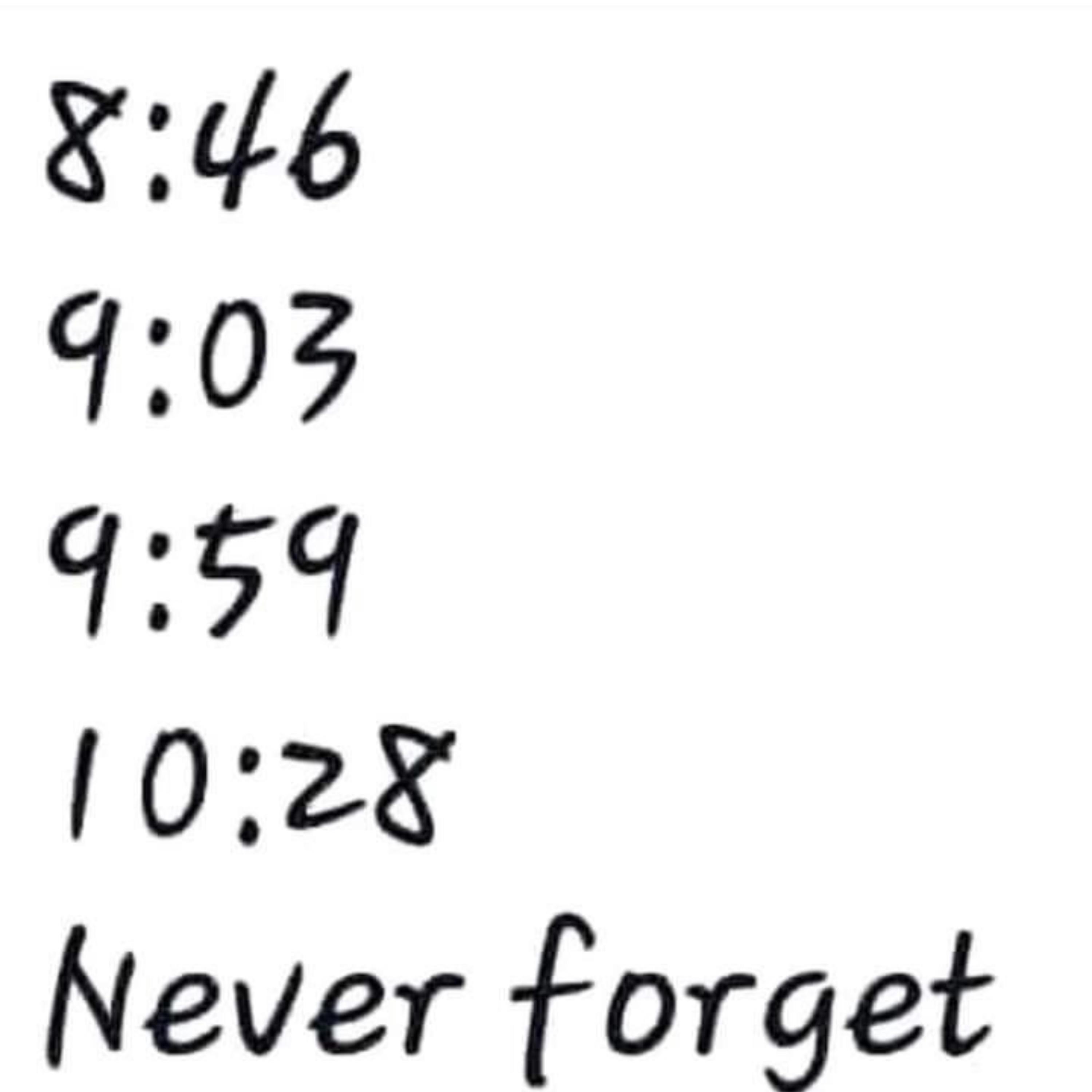dont forget 9/11