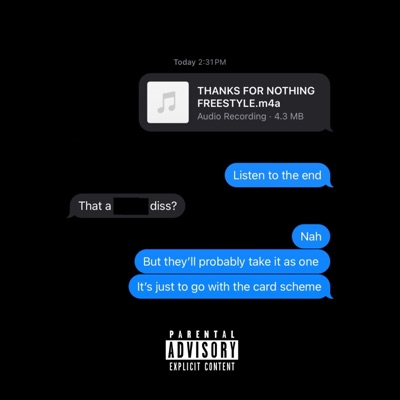 THANKS FOR NOTHING - Single