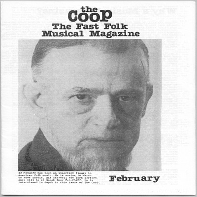 The CooP: Fast Folk Musical Magazine (February 1982, Vol. 1, No. 1)