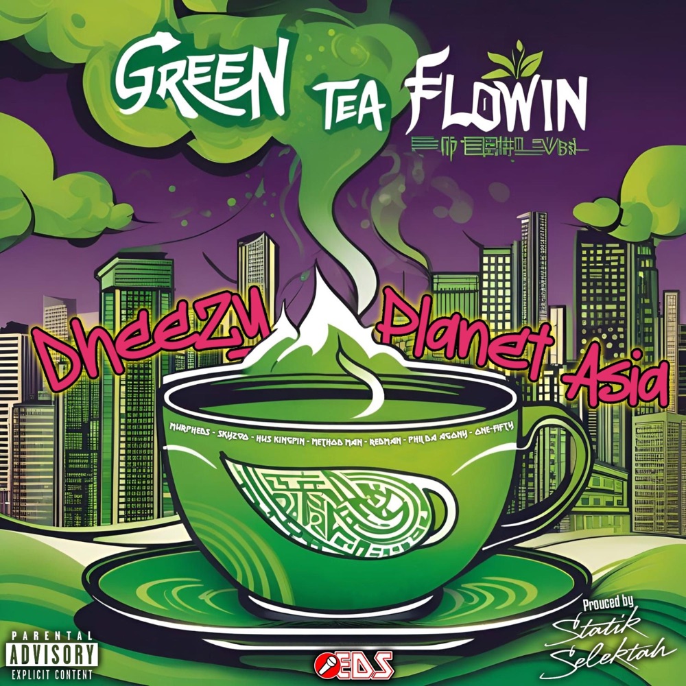 Обложка альбома «Green Tea Flowin'» — Dheezy & Planet Asia