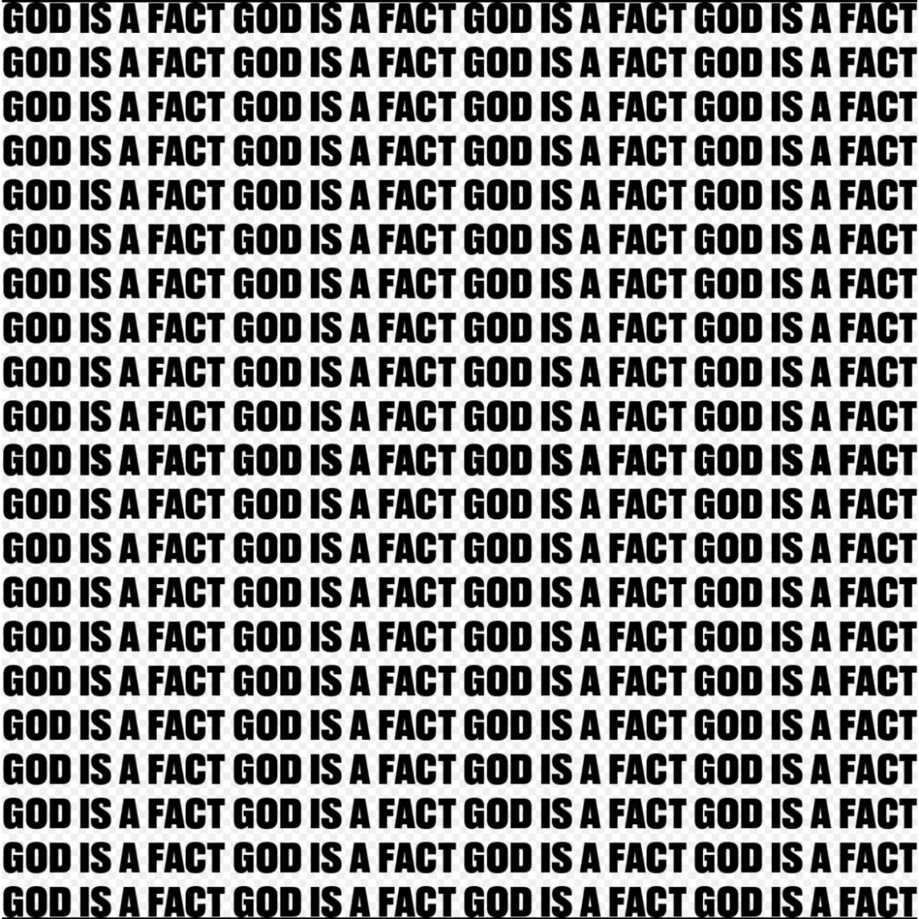 GOD IS A FACT - Single
