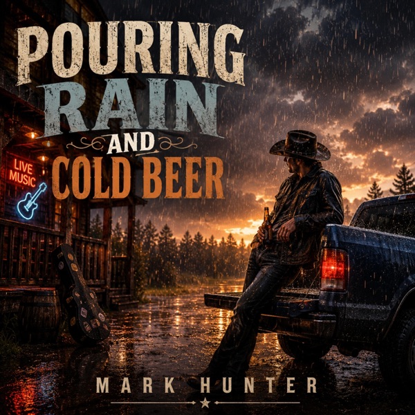 Pouring rain and cold beers
