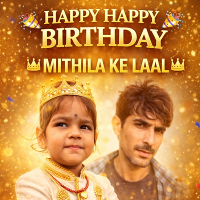HAPPY HAPPY BIRTHDAY MITHILA KE LAAL (feat. Vikram Mishra, & Akansh Mishra) - Single