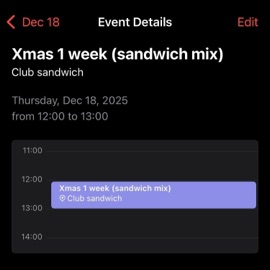 xmas 1 week pbnj 2k25 (1nd sandwich mix) [upper component of sandwich] Saint Taint & evian bottled water