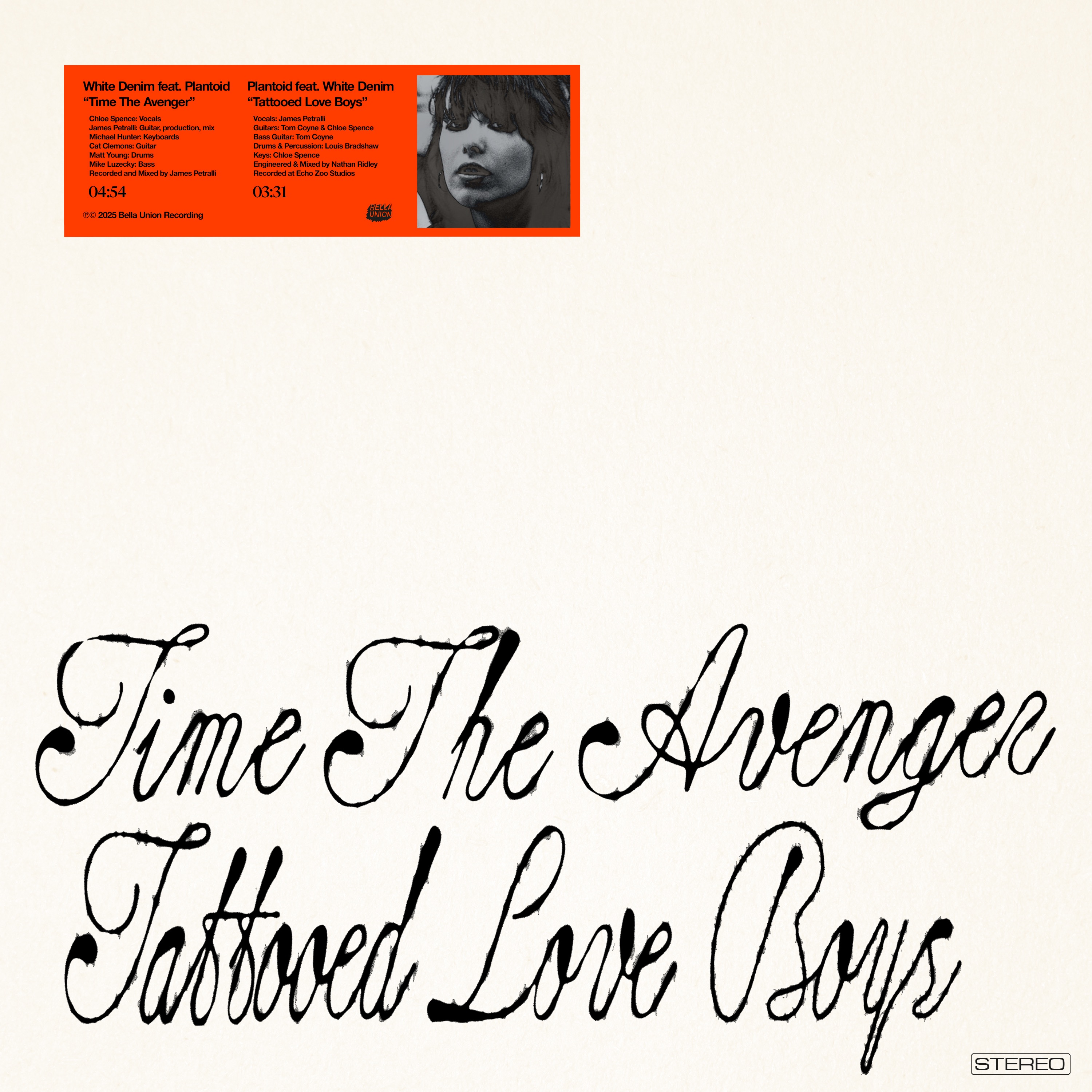 Time The Avenger / Tattooed Love Boys (The Pretenders covers) - Single