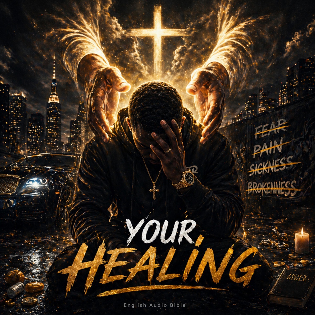 Your Healing - Single by English Audio Bible cover design