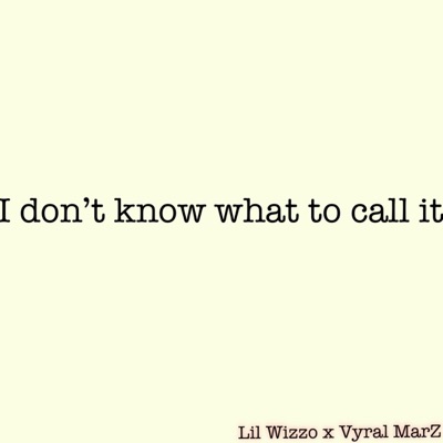 I don't know what to call it - Single