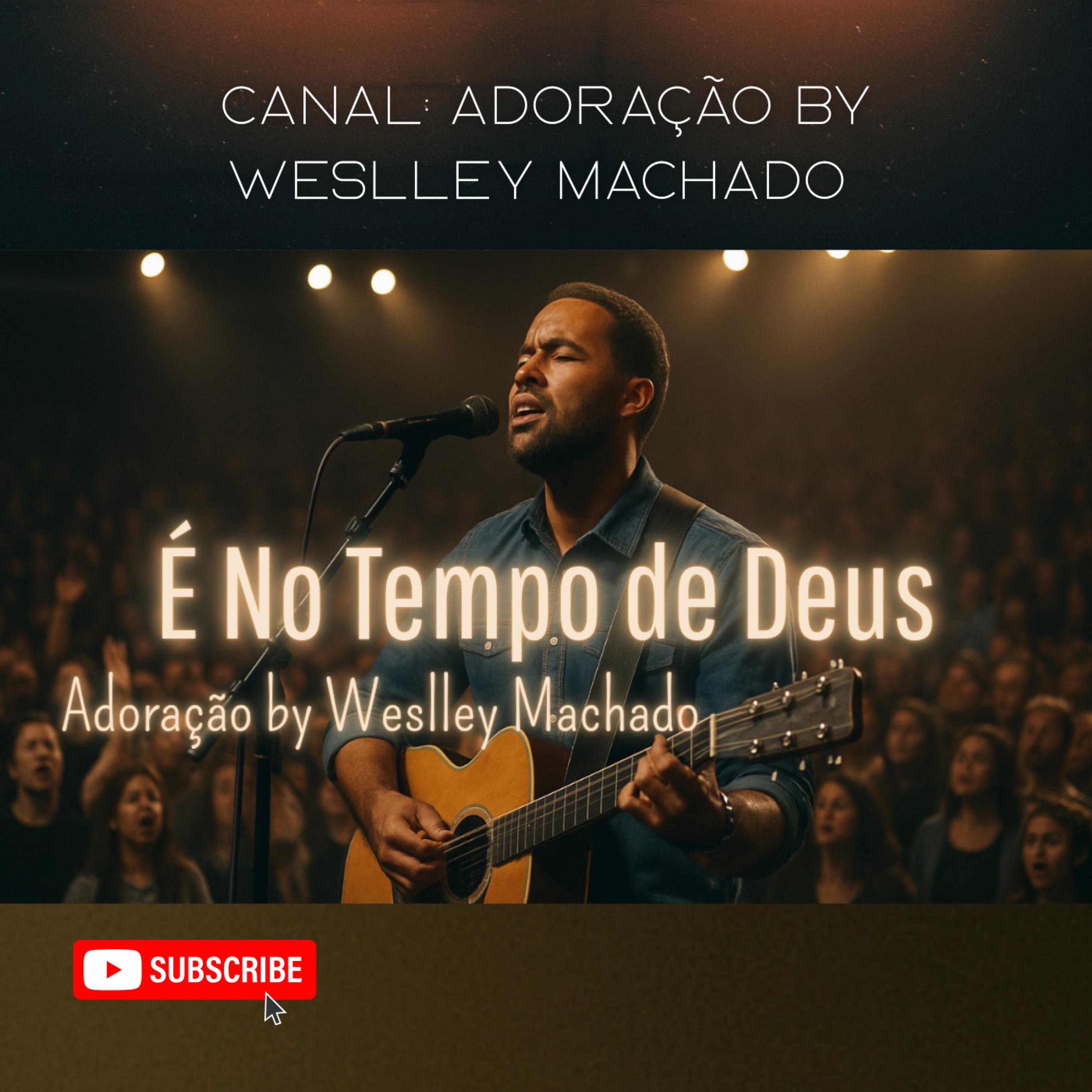 É No Tempo de Deus  Canal Adoração by Weslley Machado - Single
