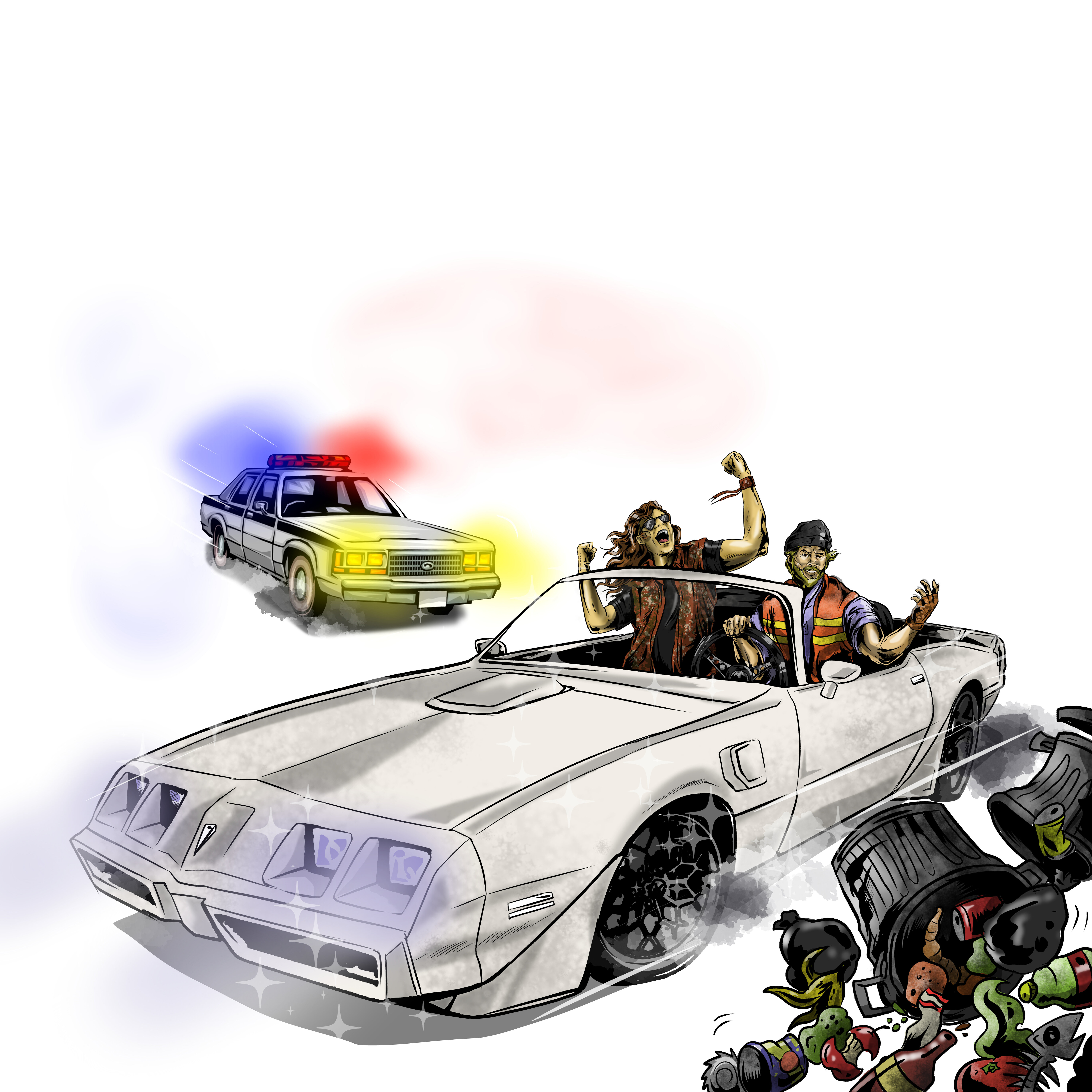 The Boys in the Bright White Sports Car - Single