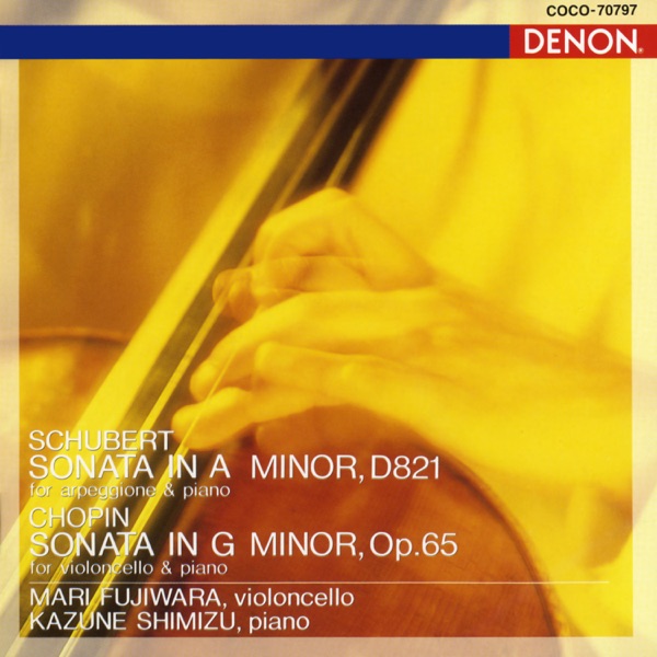 Schubert: Sonata In A Minor, D821 / Chopin: Sonata in G Minor, Op .65