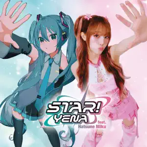 YENA“STAR! (feat. Hatsune Miku)” cover artwork