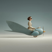 Flying High - Echos Surreal AI Art