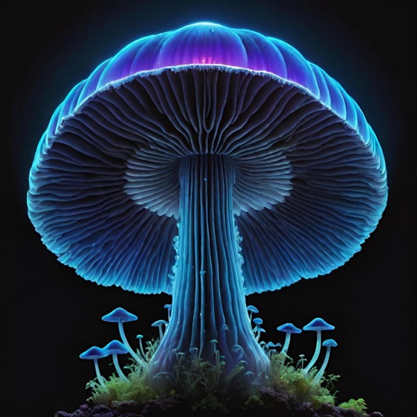Blue Angel Mushroom
