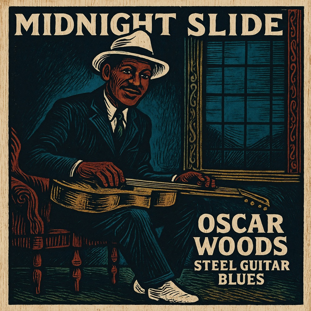 Обложка альбома «Midnight Slide: Oscar Woods Steel Guitar Blues» — Oscar Woods