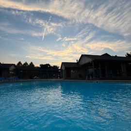 Pool Day Midnight Parachute & ecopunk