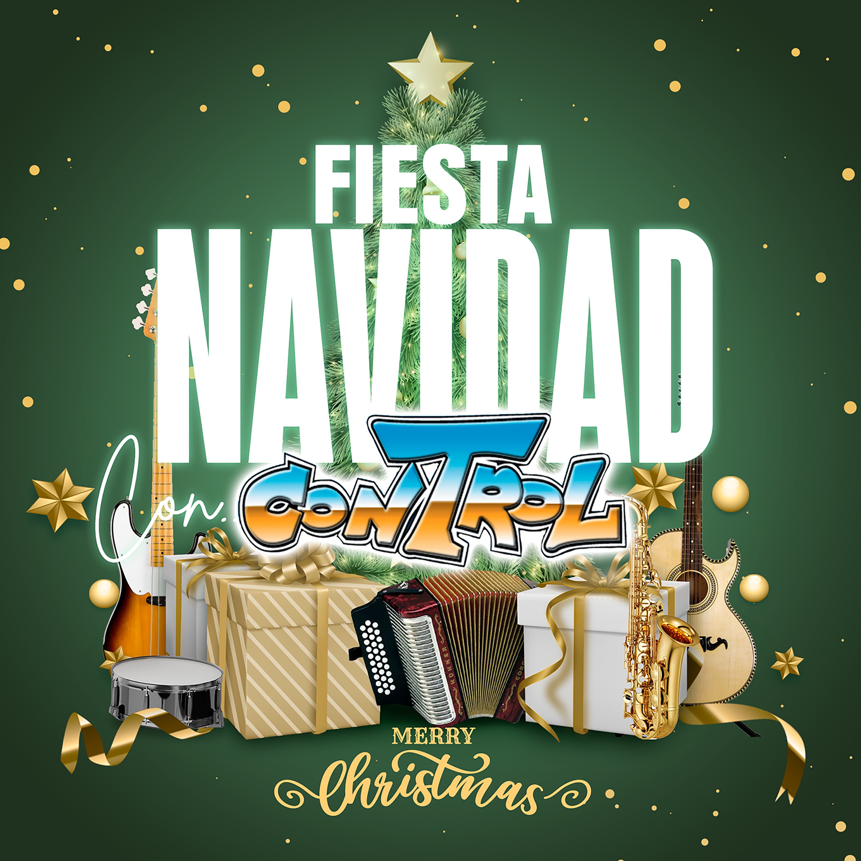 Fiesta Navidad Con Control "Merry Christmas"