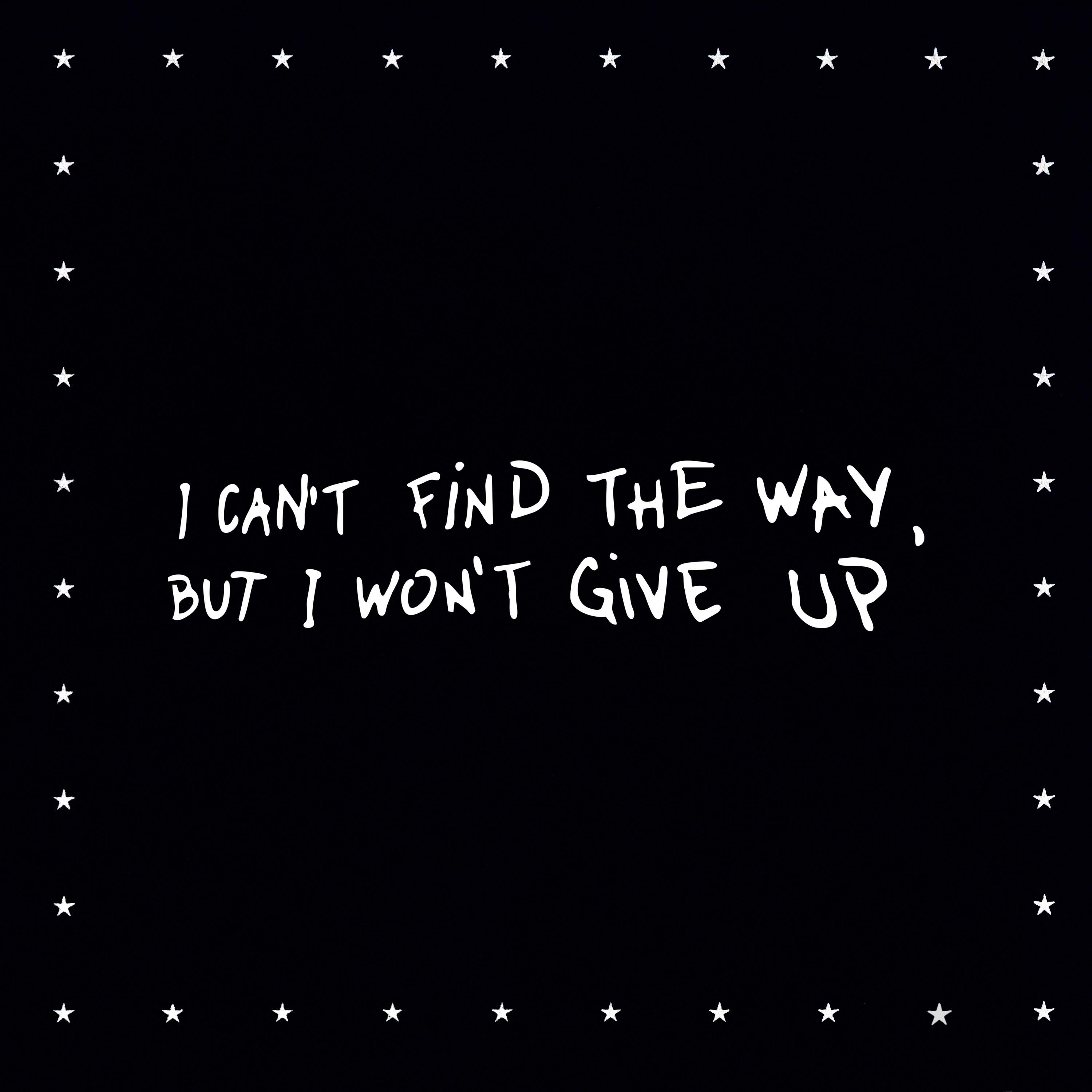I Can't Find the Way, but I Won't Give Up - Single