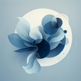 Brain of Mine (floral blue edit) Floral Blue, HG Free & Liz Andrews