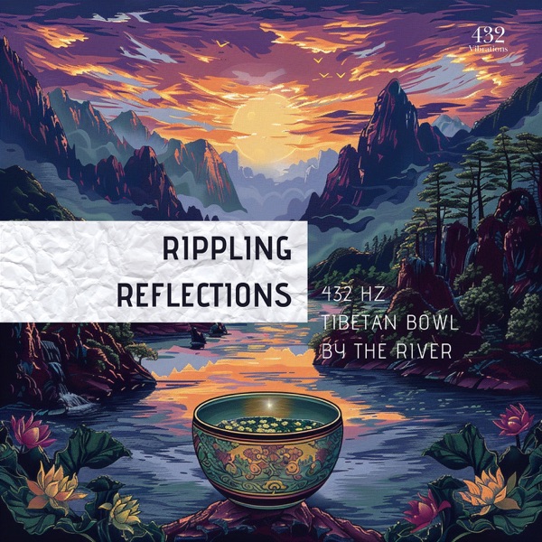 Rippling Reflections: 432 Hz Tibetan Bowl by the River