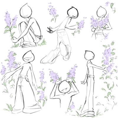 Lilac Flowers - Single