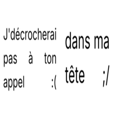 J'décrocherai pas à ton appel / dans ma tête - Single