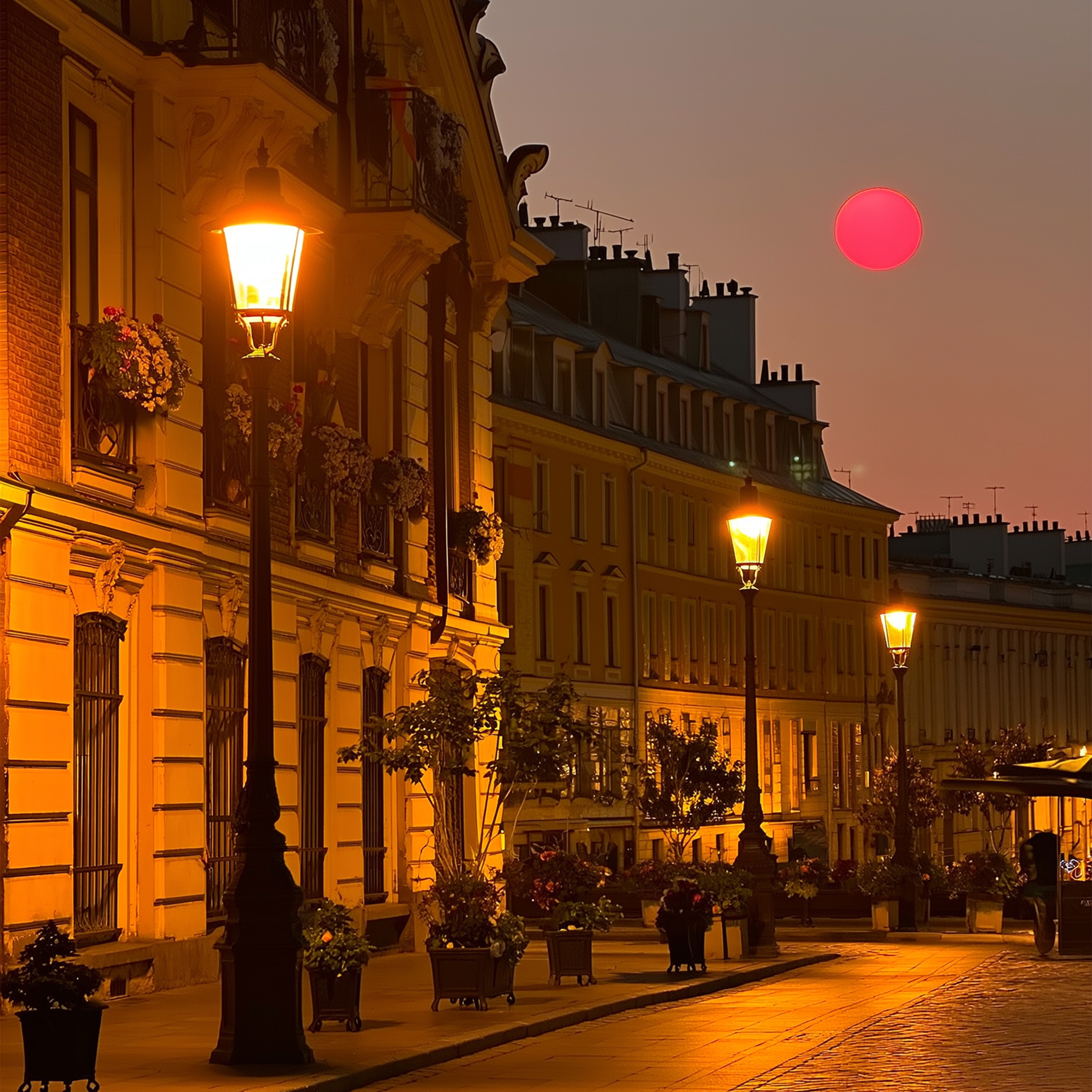 city sunset hours - Single