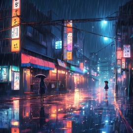 Lights in the Rain (feat. ChillVibesX) Blazy Green