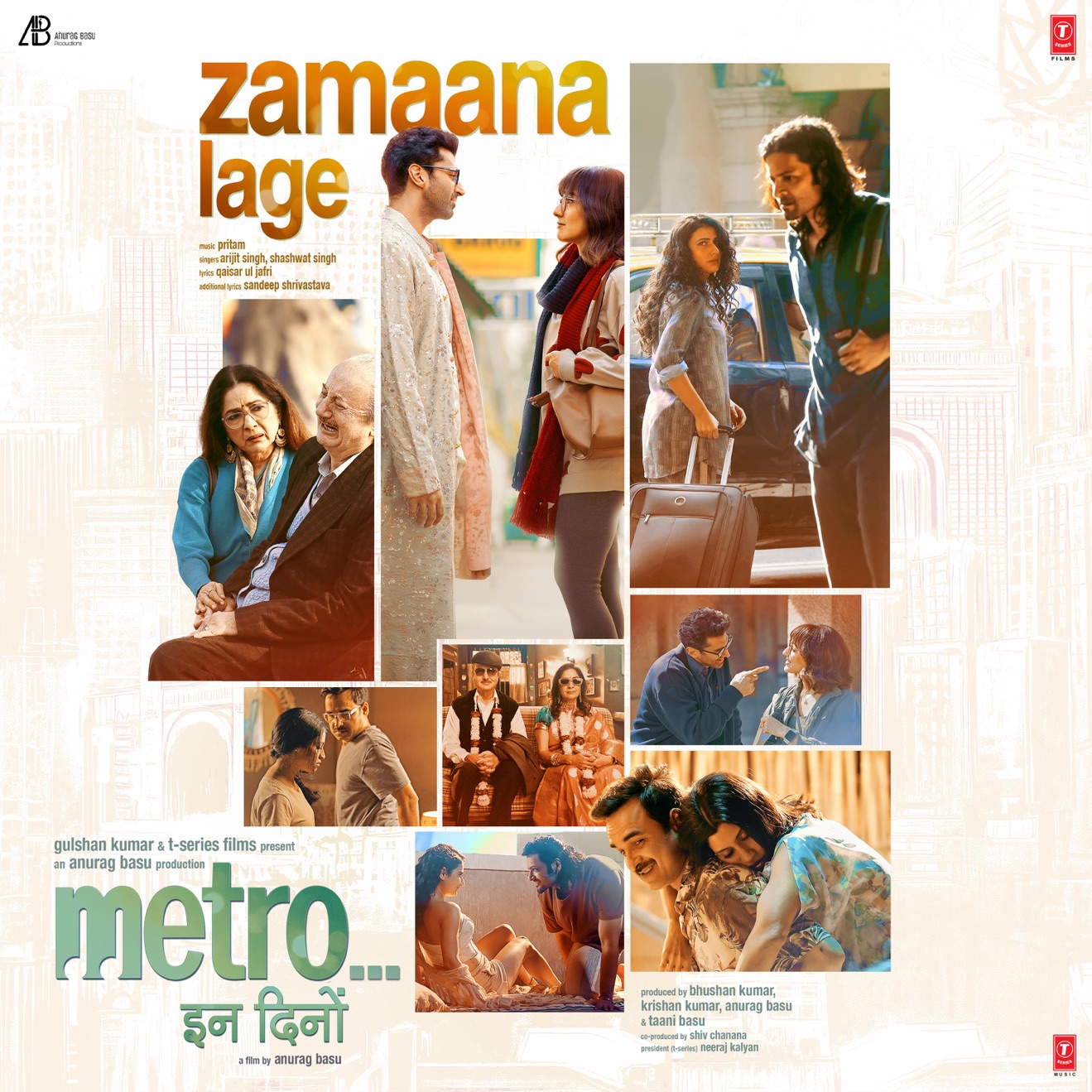 Pritam, Arijit Singh, Shashwat Singh, Qaisar Ul Jafri & Sandeep Shrivastava – Zamaana Lage (From “Metro … In Dino”) – Single (2025) [iTunes Match M4A]