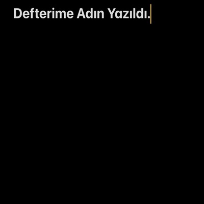 Defterime Adın Yazıldı - Single
