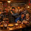 Lørdagskveld på bygdepubben