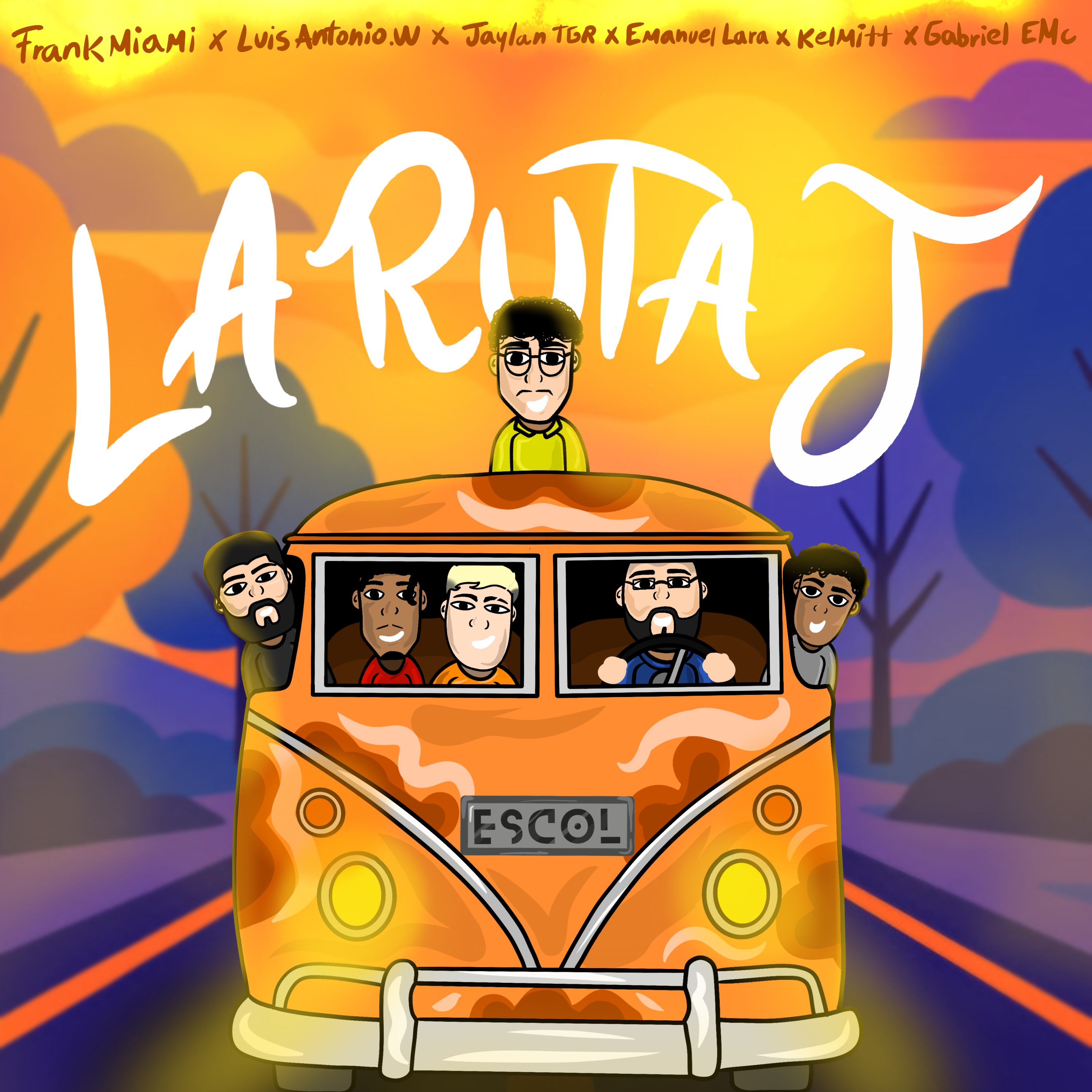 Frank Miami, Luis Antonio.w, Jaylan TGR, Emanuel Lara - La Ruta J (feat. Kelmitt & Gabriel EMC)