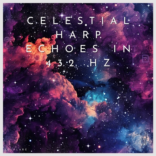 Celestial Harp Echoes in 432 Hz: Night's Embrace
