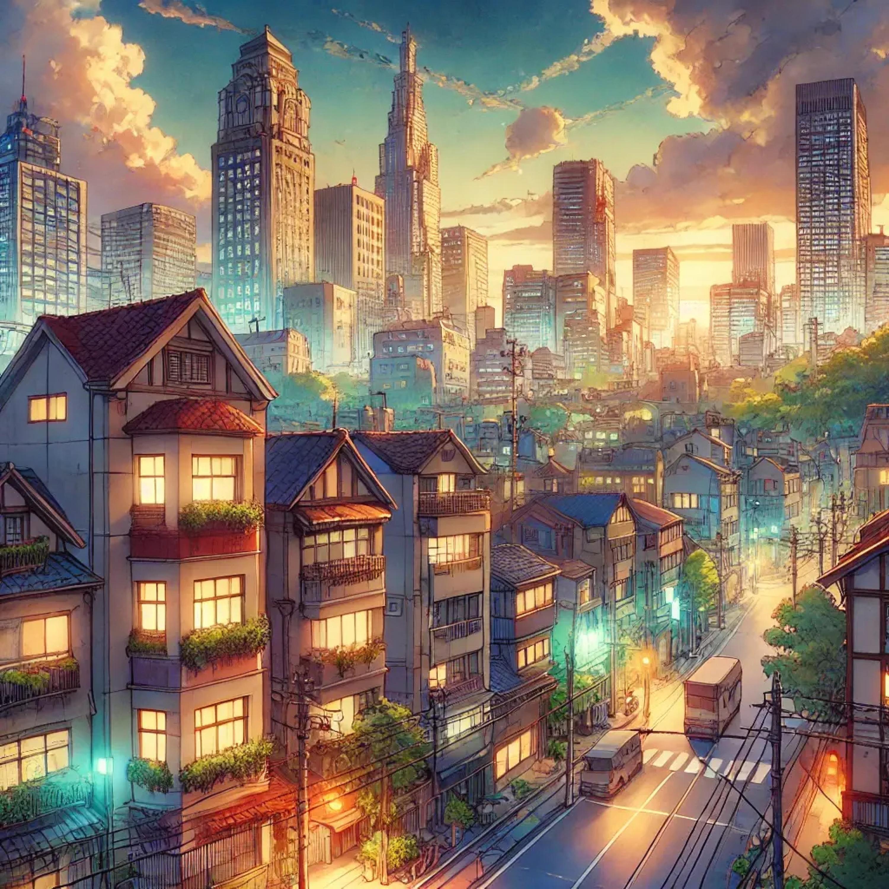 Underneath The Moonlit City Lights