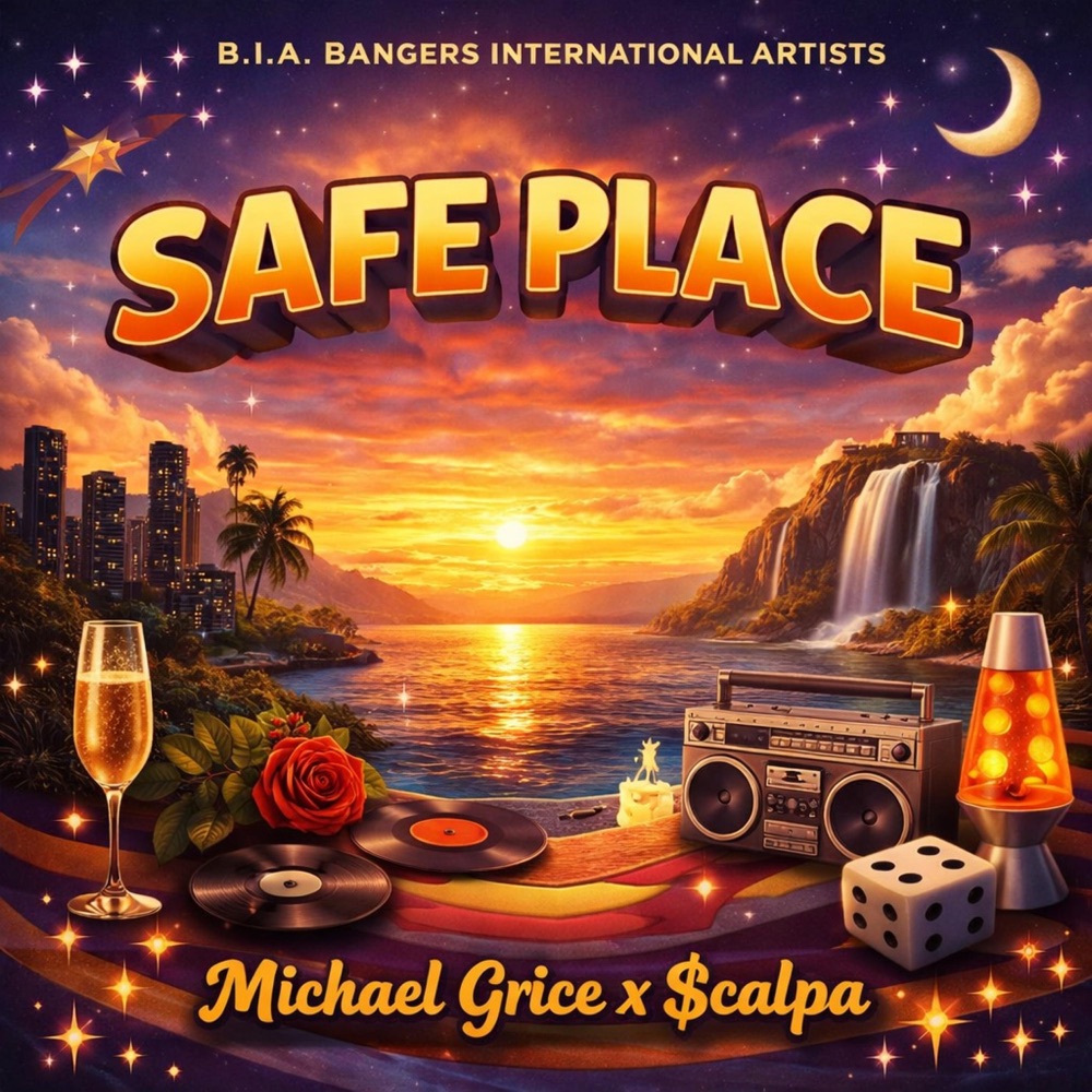 Обложка альбома «SAFE PLACE (feat. Michael Grice & $cąlpąB€nØ) - Single» — BIA Bangers International Artists