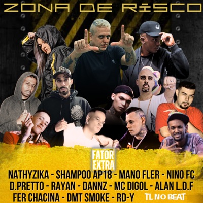 Zona de Risco (feat. Nathyzika, Shampoo AP18, Mano Fler, Nino FC, D Pretto, Rayan, Dannz, Mc digol, Alan L.D.F, Fer Chacina, DMT Smoke, RDY & TL no Beat) - Single