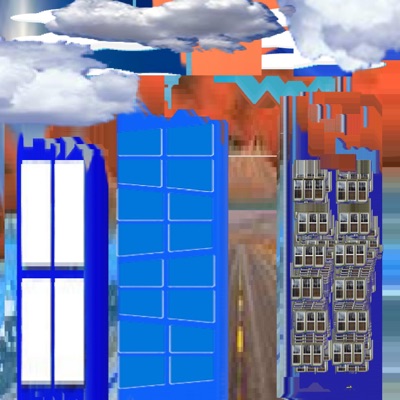blue city skyrise - Single