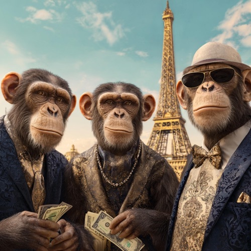 Monkeys in Paris