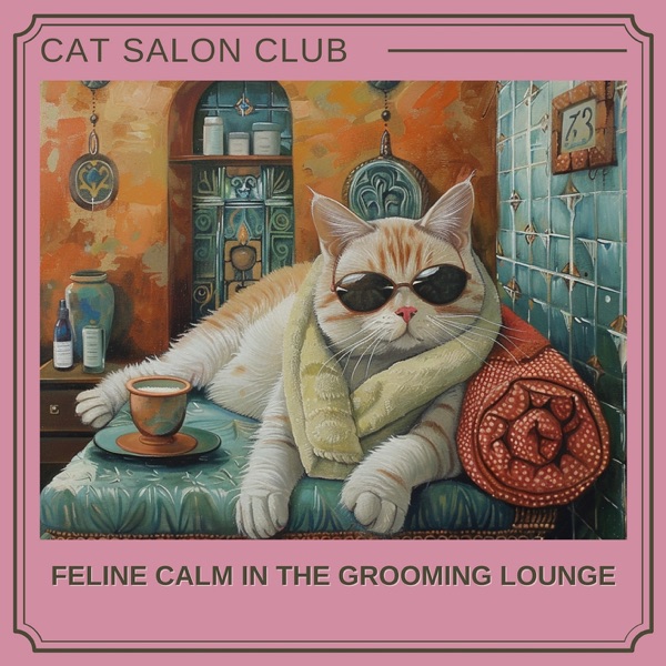 Feline Calm in the Grooming Lounge