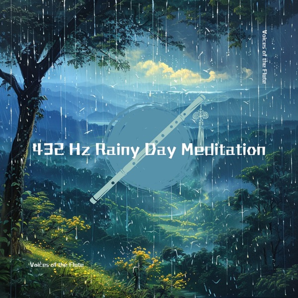 432 Hz Rainy Day Meditation: Flute and Rain Sounds