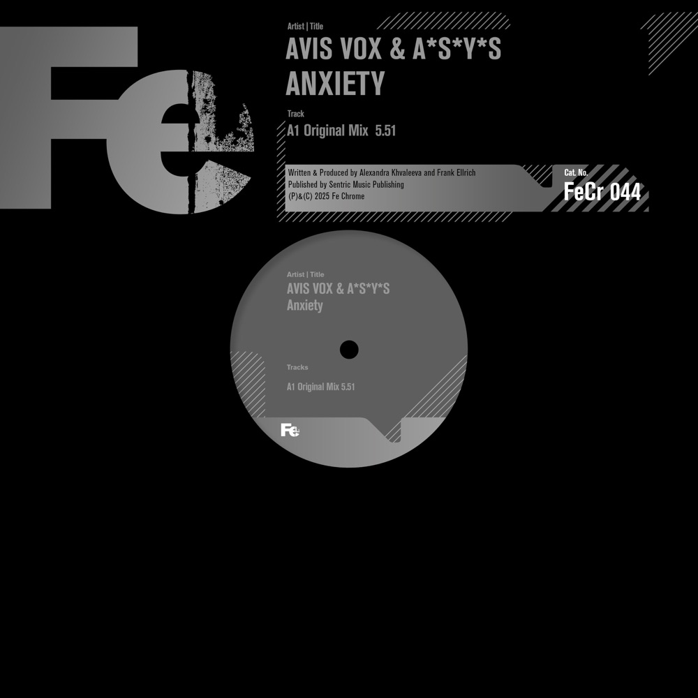 Обложка альбома «Anxiety - Single» — Avis Vox & A*S*Y*S