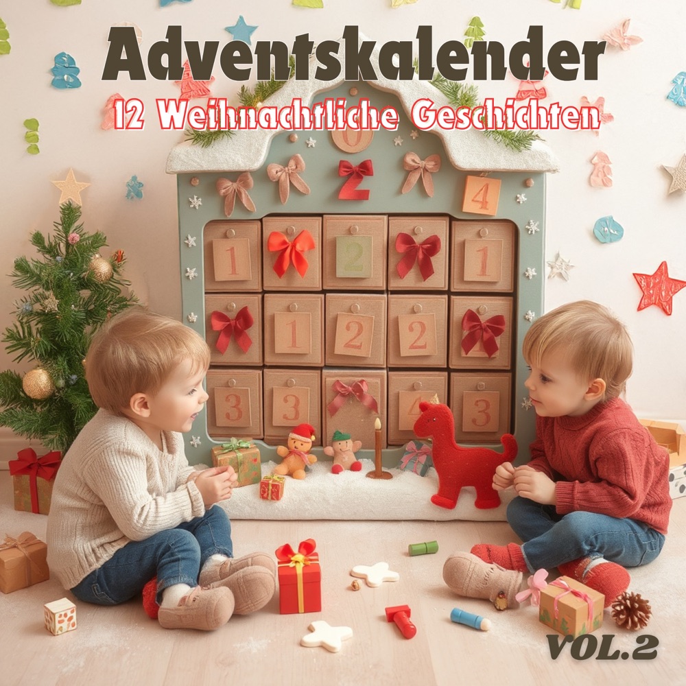 Обложка альбома «Adventskalender, Vol. 2: "12 weihnachtliche Geschichten"» — Jürgen Kluckert, Marie Bierstedt, Helmut Krauss & Marianne Groß