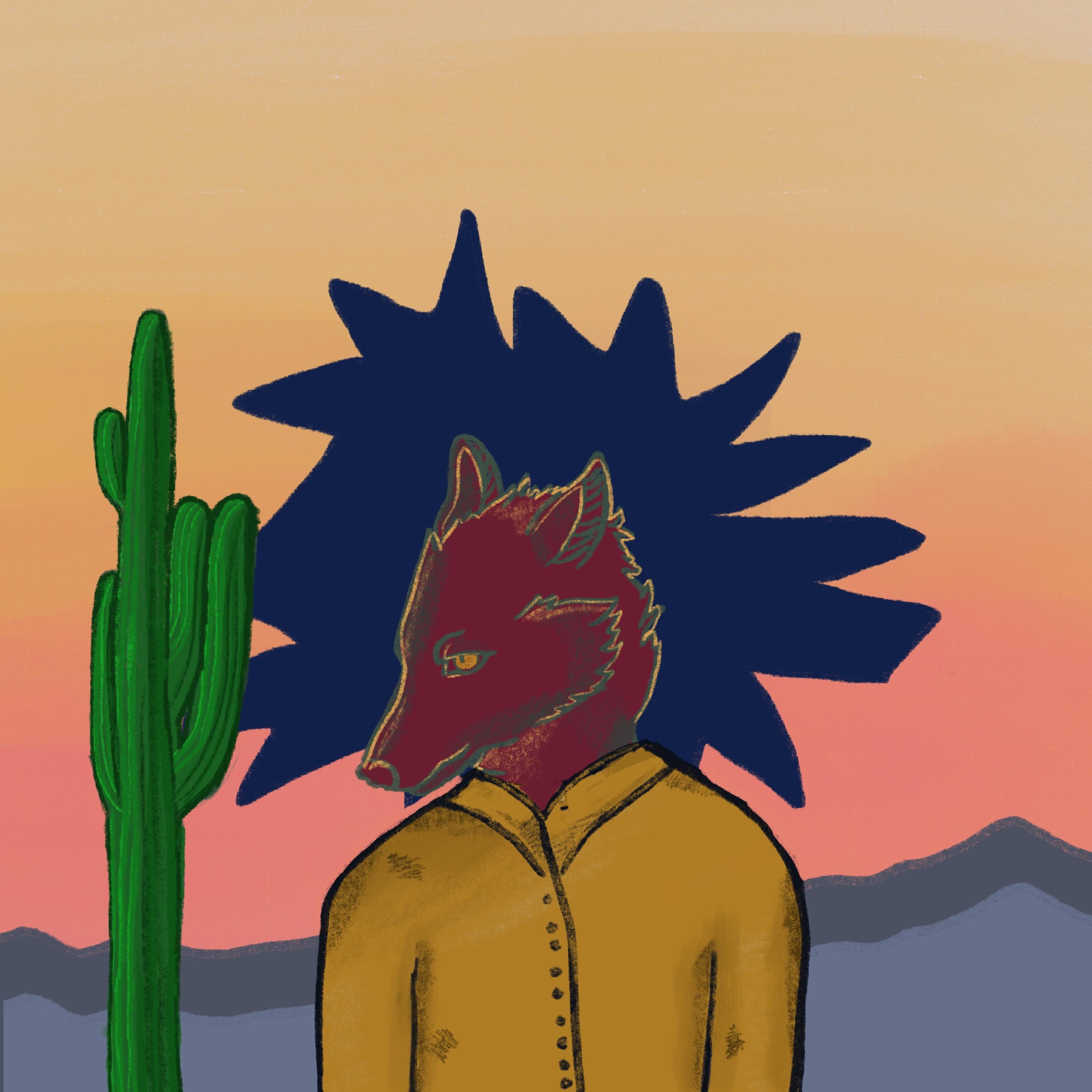 Mosaic Coyote - Single