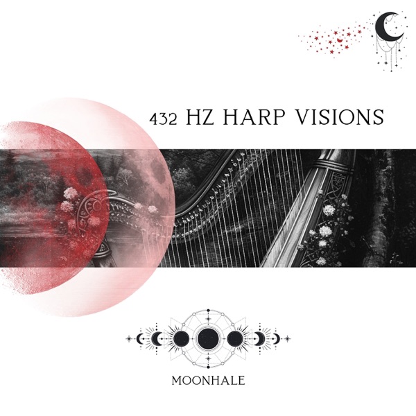 432 Hz Harp Visions: Serene Explorations