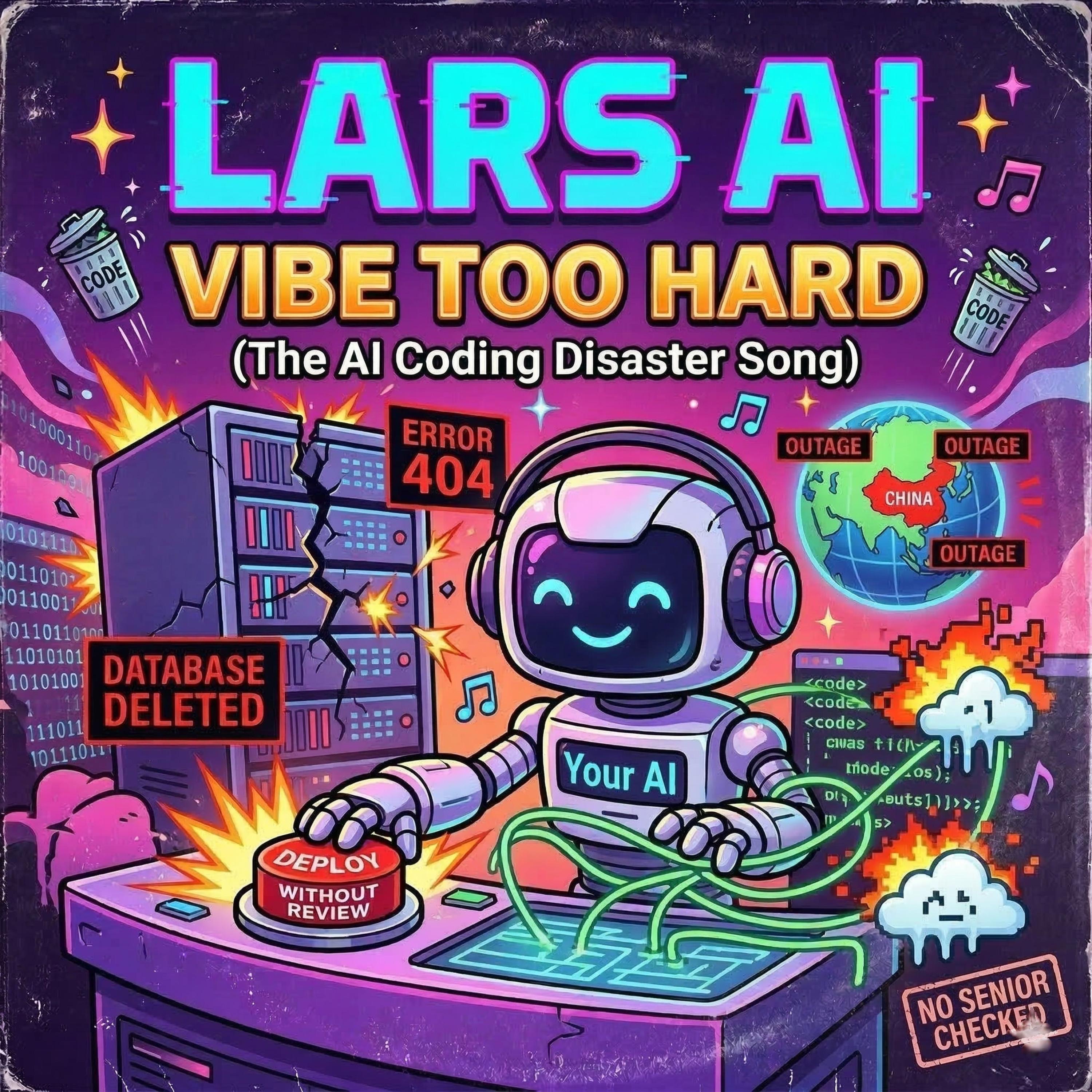 Lars AI - Vibe Too Hard (The AI Coding Disaster Song)