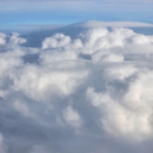 if the clouds were below