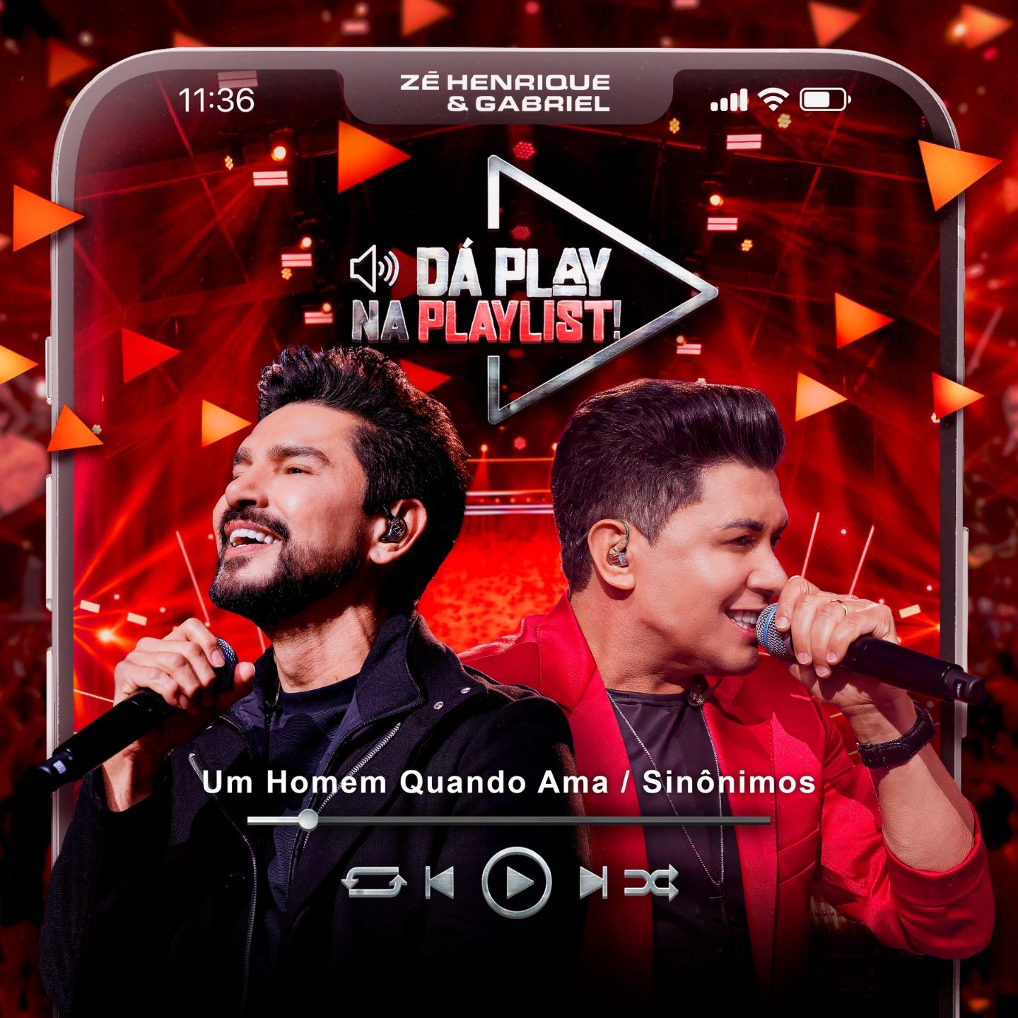 Um Homem Quando Ama / Sinônimos (Da Play na Playlist, Ao Vivo) - Single