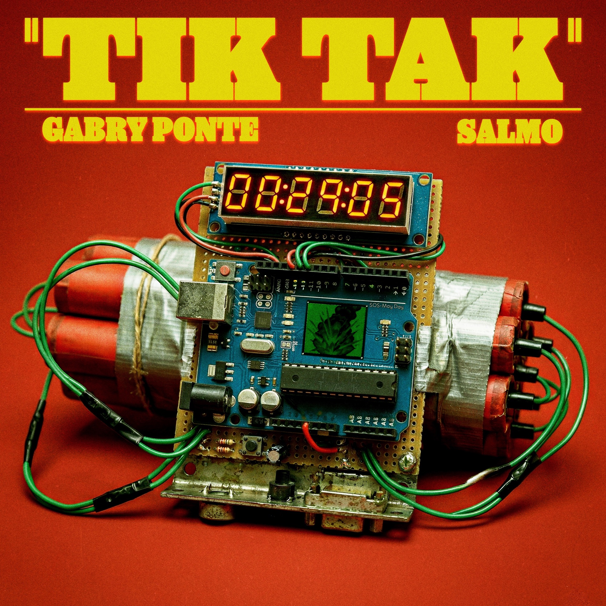 Gabry Ponte & Salmo – Tik Tak – Single Cover