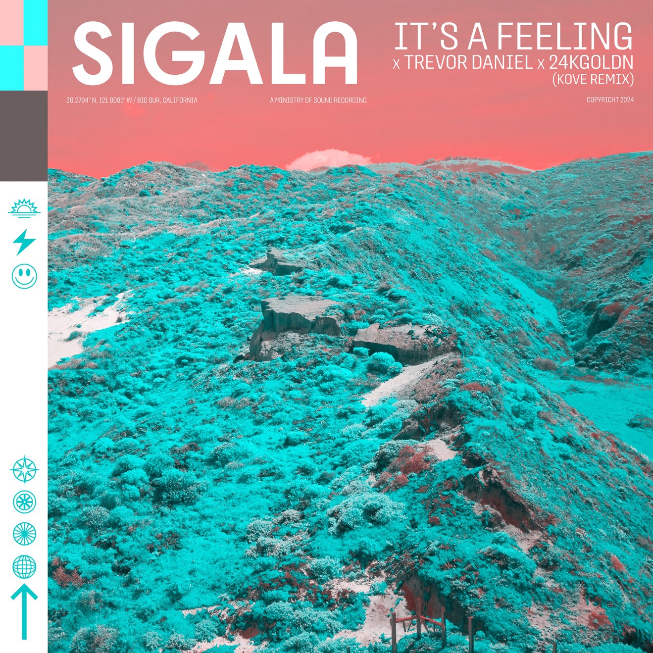 Sigala, Trevor Daniel & 24kGoldn – It’s A Feeling (Kove Remix) – Single (2024) [iTunes Match M4A]